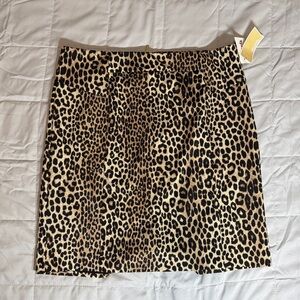 Leopard Mini Skirt- Size XL